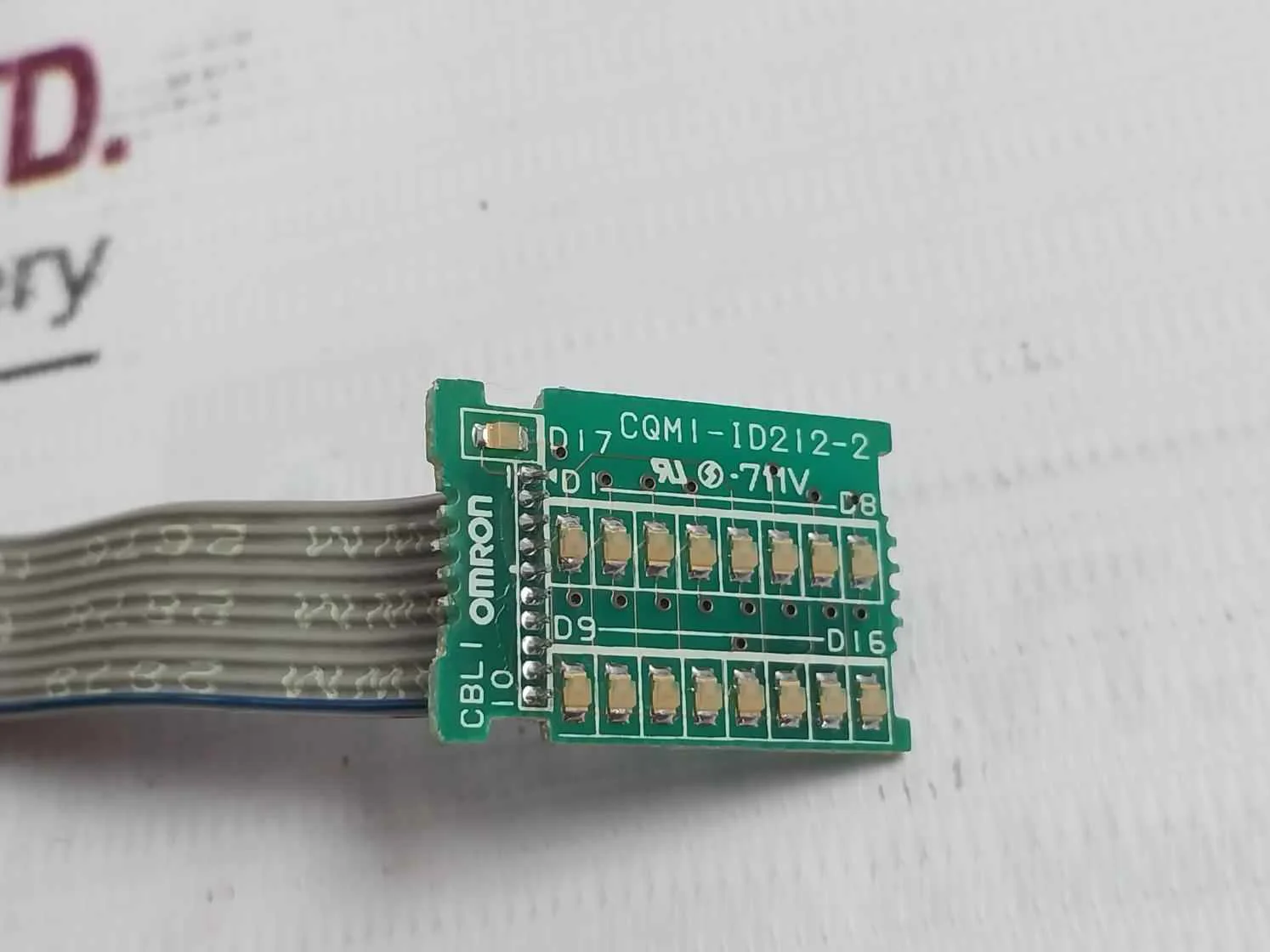 Omron Cqm1-id212-1 Input Module Pcb 8.00Mhz Rev: D14 2346811-0C - Image 3