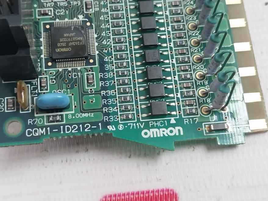 Omron Cqm1-id212-1 Input Module Pcb 8.00Mhz Rev: D14 2346811-0C - Image 6