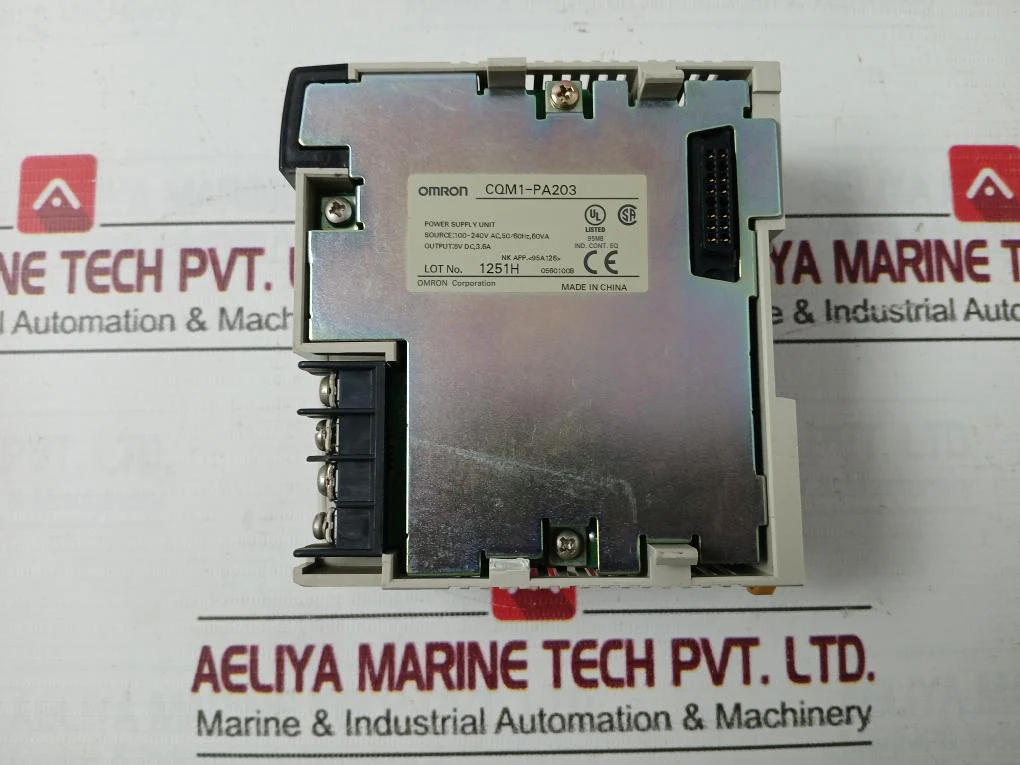 Omron Cqm1-pa203 Plc, Power Supply Module 50/60Hz 3.6A - Image 4