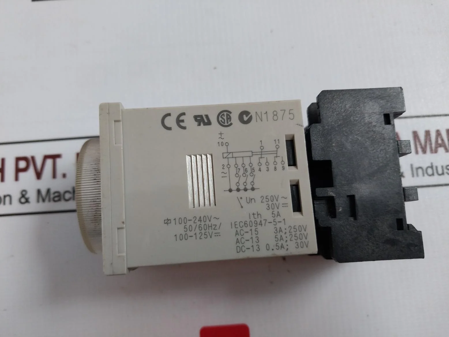 Omron H3Cr-a Analog Multi-functional Timer 100-240Vac 50/60Hz 5A - Image 9