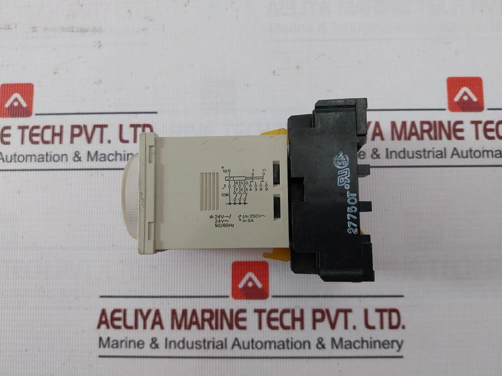 Omron H3Cr-a Solid State Timer With Pin Socket P2Cf-11, 0-1.2Sec 24Vdc/Ac 5A - Image 6