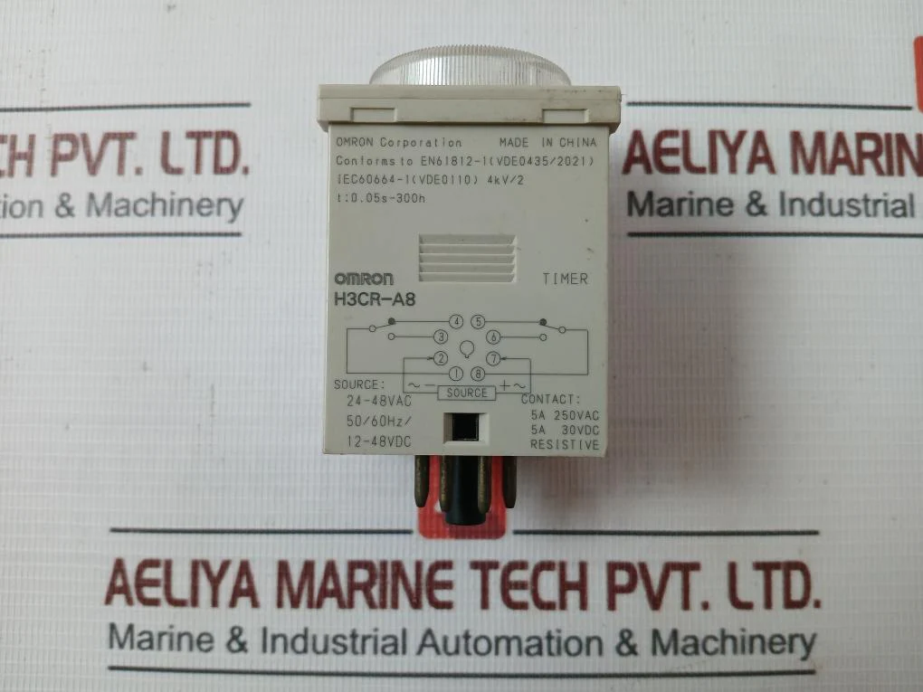 Omron H3Cr-a8 Multi-function Analog Timer Module Iec 60947-5-1 250V~ Ac 5A - Image 4