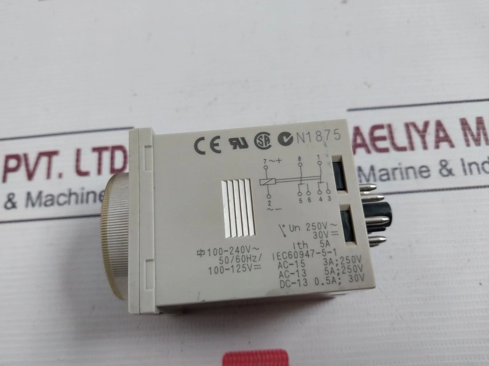 Omron H3Cr-a8 Solid-state Multi-functional Timer 100-240Vac 50/60Hz 0-3Min - Image 8