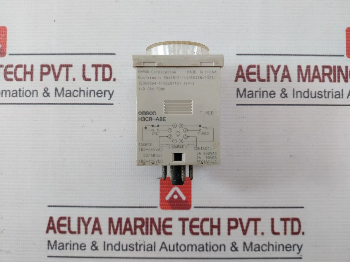 Omron H3Cr-a8E Solid-state Timer 0-30Sec 100-240 Vac 50/60Hz/100-125Vdc - Image 6