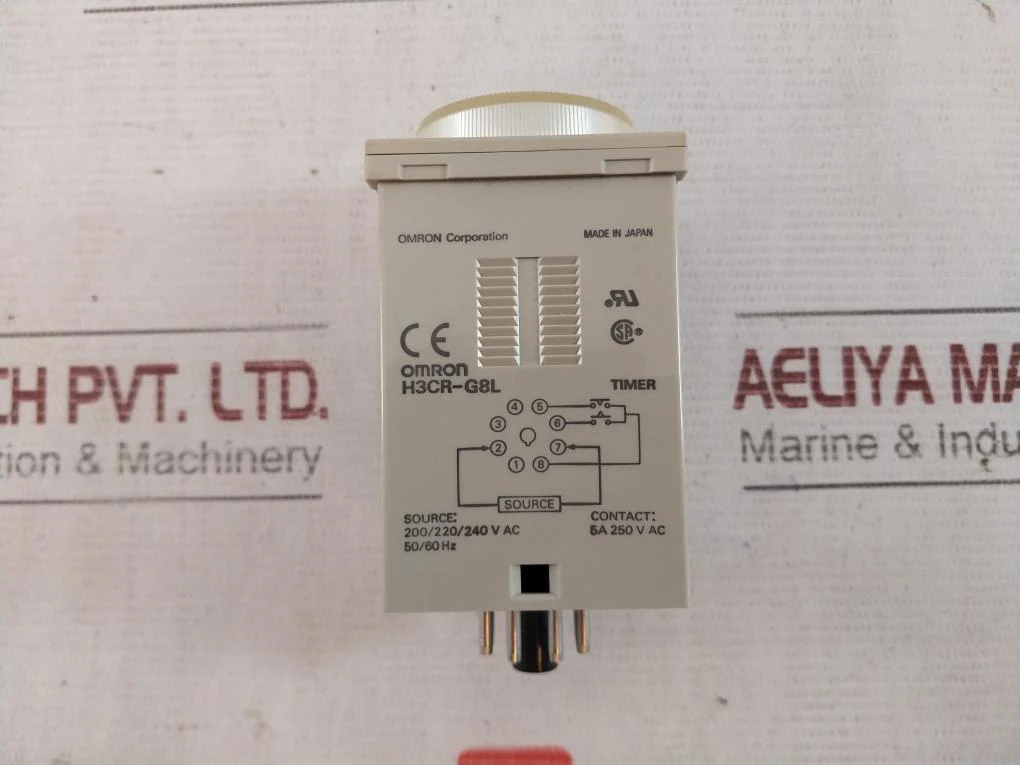 Omron H3Cr-g8L Star-delta Timer 6/12/60/120S 5A 250V Ac 9915 216-210.011 - Image 10