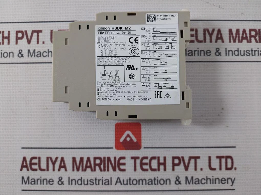 Omron H3Dk-m2 Solid-state Timer 24-240V Ac/Dc 50/60 Hz 0.1S-1200H - Image 7