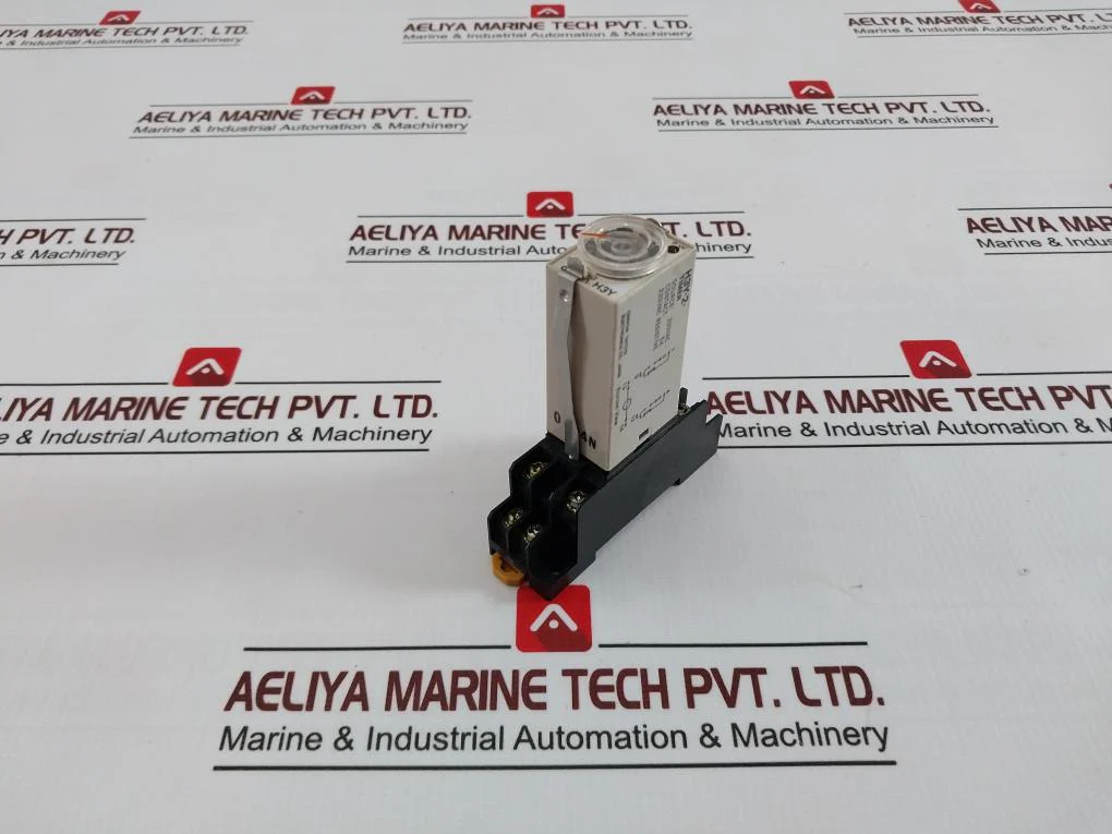 Omron H3Y-2 Timer Relay With Base 200Vac 5A 220Vac 0-5 Min 0754N 2084Y7 - Image 3