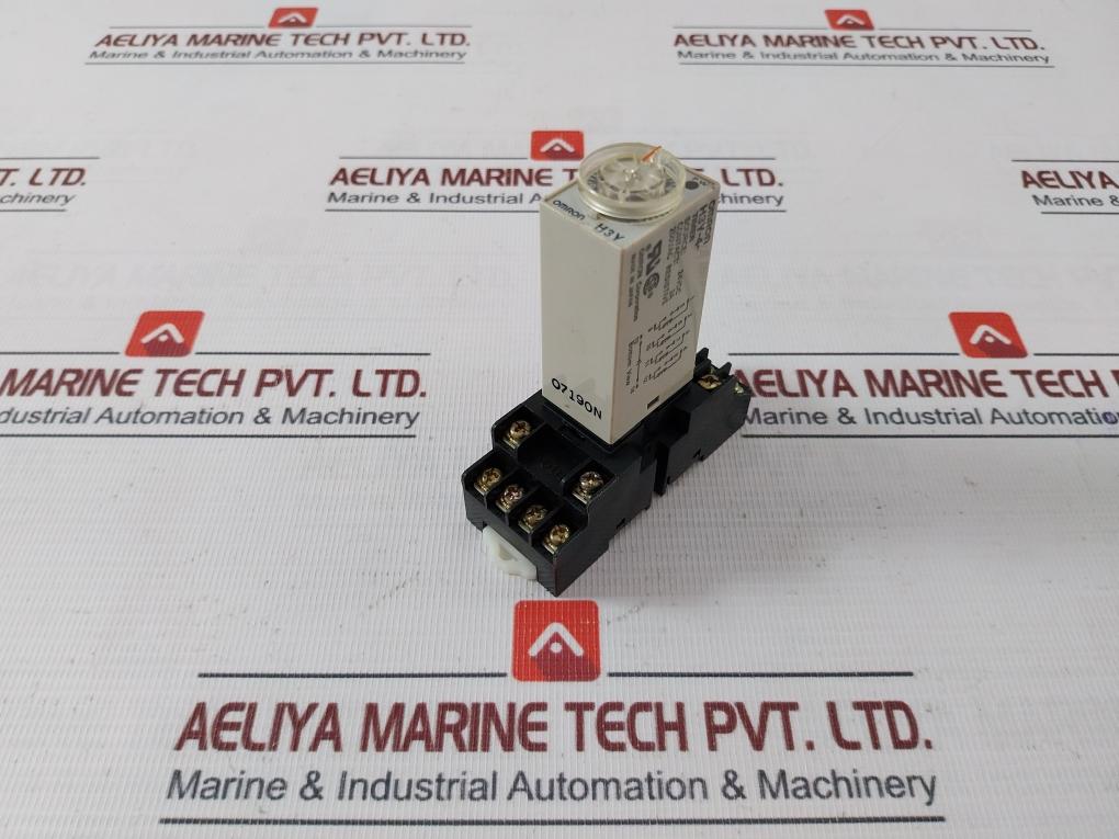 Omron H3Y-4 Timer Module With Base 24Vdc 07190N / Kh-rs-14 0–60 Sec - Image 3