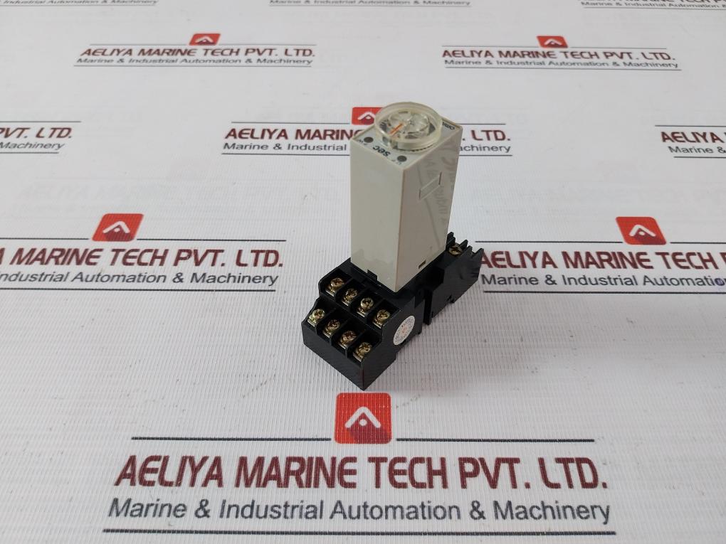 Omron H3Y-4 Timer Module With Base 24Vdc 07190N / Kh-rs-14 0–60 Sec - Image 4
