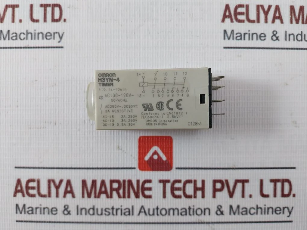 Omron H3Yn-4 Timer Ac100-120V 50/60Hz 0.1S-10Min Ac250V, Dc30V 3A 2.5Kv/1 - Image 6