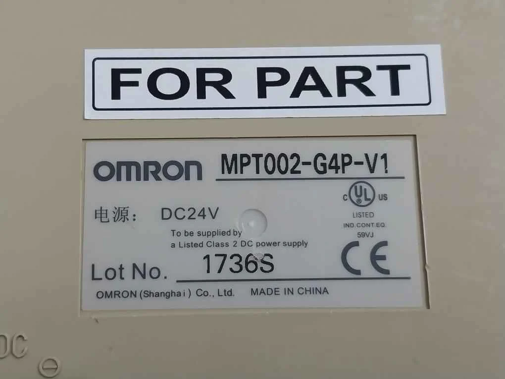 Omron Mpt002-g4P-v1 Operator Interface Hmi Panel Dc24V 94V-0 (Not Working) - Image 9