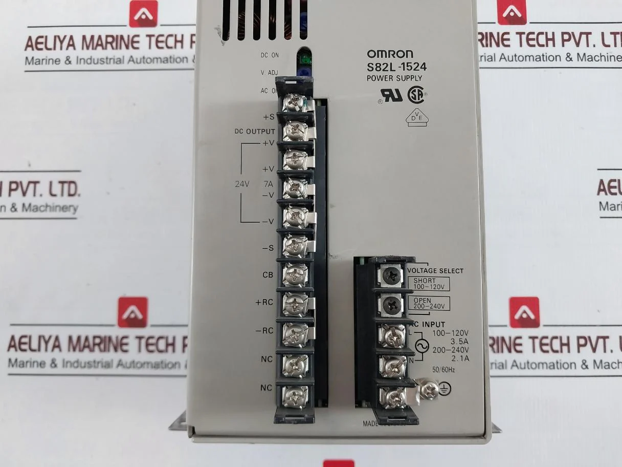Omron S82L-1524 Switching Power Supply 100-120V 3.5A 50/60Hz 7A - Image 7