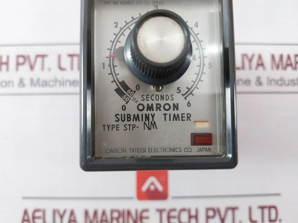 Omron Stp-nm Subminy Timer 0-6 Seconds 200/220V 250Vac 50/60Hz - Image 8