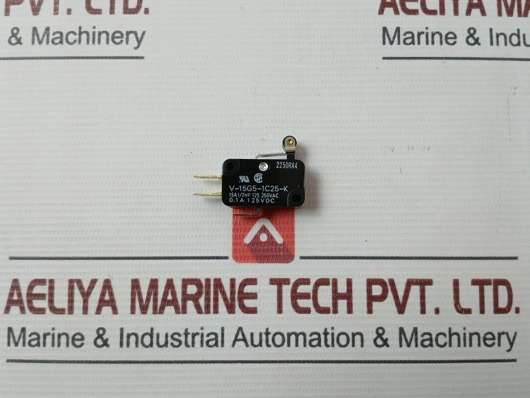 Omron V-15G5-1C25-k Basic Snap Action Switch 0.1A 125Vdc 2250Ra4 3Xg47 - Image 2