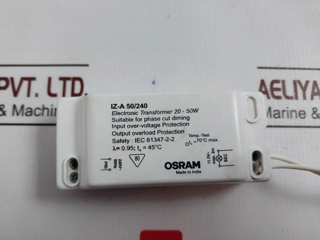 Osram Iz-a 50/240 Electronic Ballast 20–50W Iec 61347-2-2 50Hz 240V - Image 6