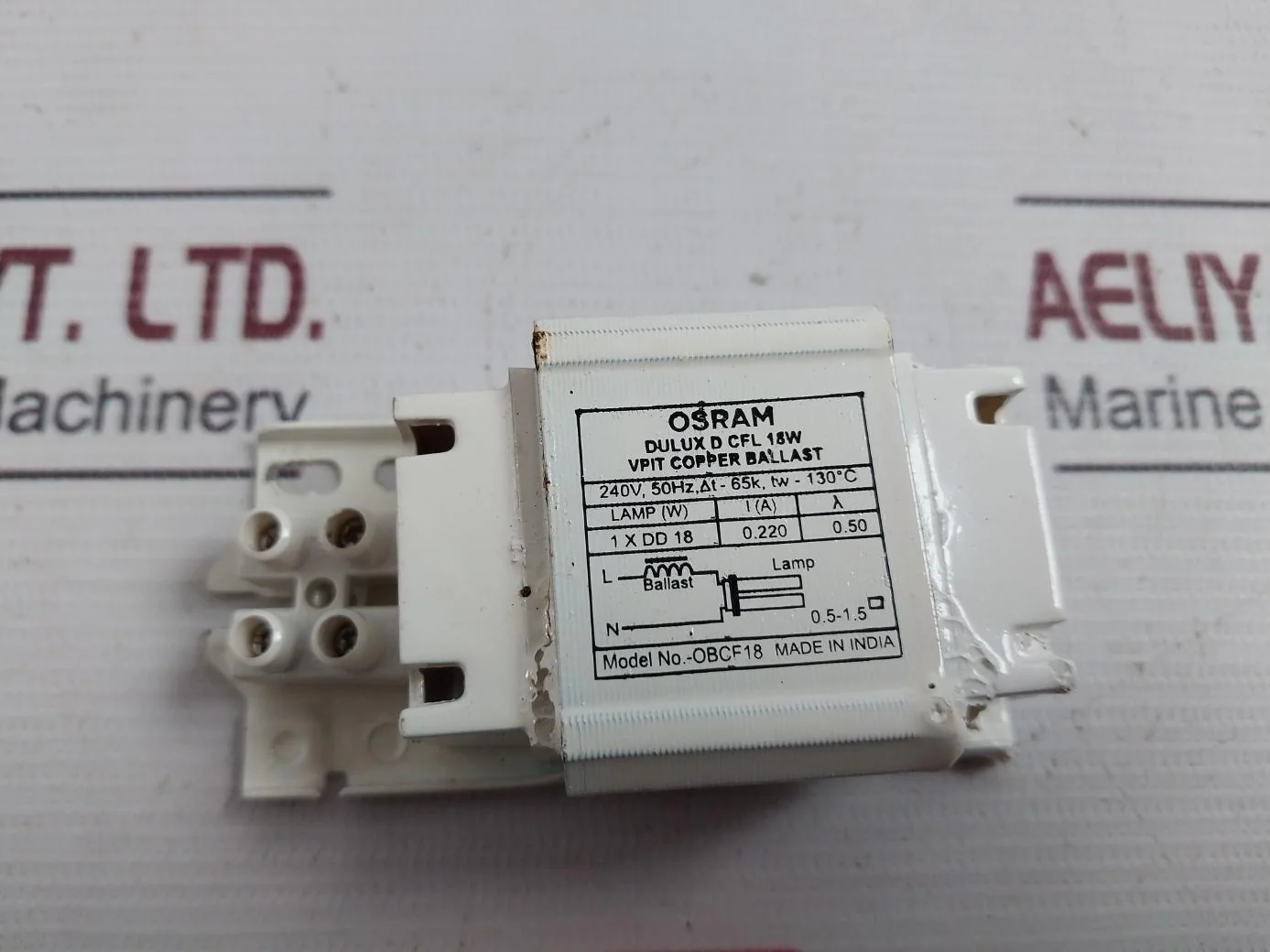 Osram Obcf18 Vpit Copper Ballast 240V 18W 50 Hz - Image 7