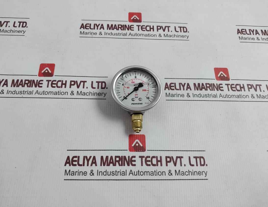 Pakkens En 837-1 Pressure Gauge 0-16 Bar 0-200/230 Psi - Image 5