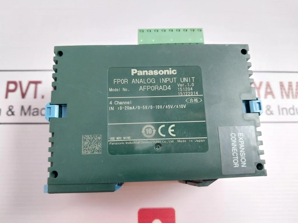 Panasonic Afp0Rad4 Analog Input Module Ver.1.0 4 Channel 80C 0-20Ma 0-5V - Image 6
