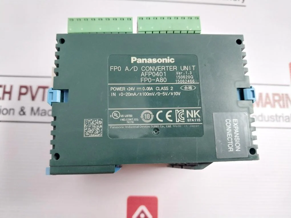 Panasonic Fp0R-c16Cp Plc A/D Converter I/O Unit Afp0401 Ver.1.3 24V-0.06A - Image 7
