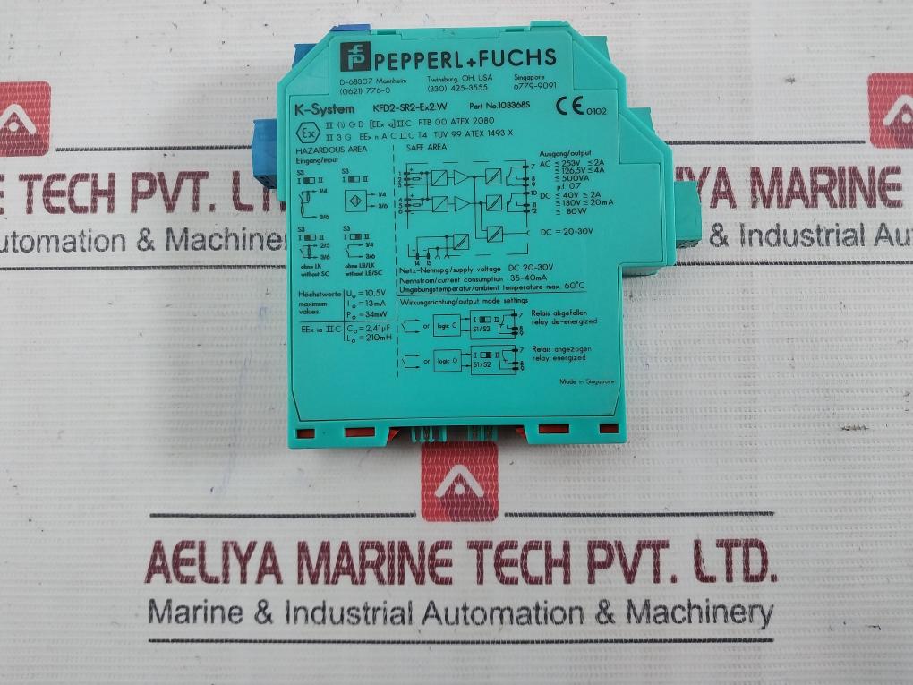 Pepperl+Fuchs Kfd2-sr2-ex2.W K-system Switch Amplifier 20â€“30Vdc 35â€“40Ma - Image 5