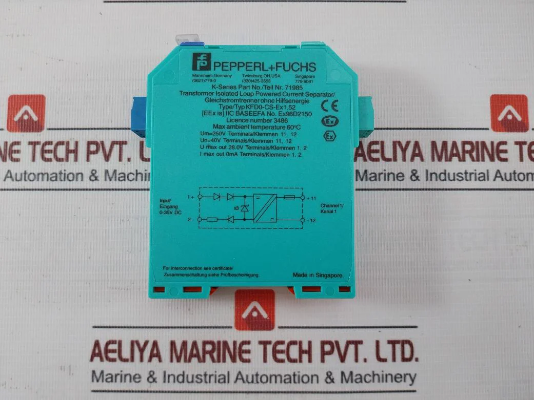 Pepperl+Fuchs Khd2-cd-ex1.32 Transformer Isolated Driver 72010 20-35Vdc 0-20Ma - Image 6
