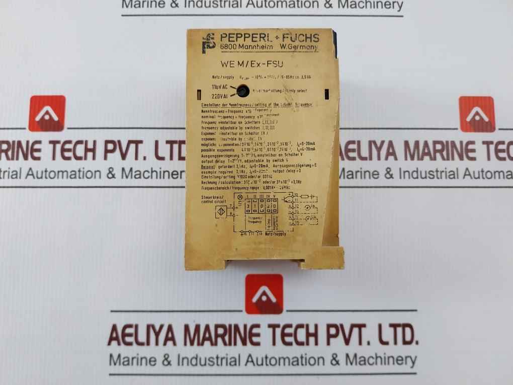 Pepperl+Fuchs Wem/Ex-fsu Frequency Converter 110Vac 0–20 Ma - Image 10