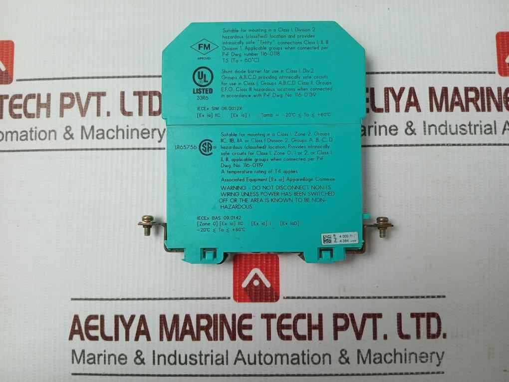 Pepperl+fuchs Z960 Channel Zener Barrier Z-system 203ma 250v Po= 0.50w - Image 3