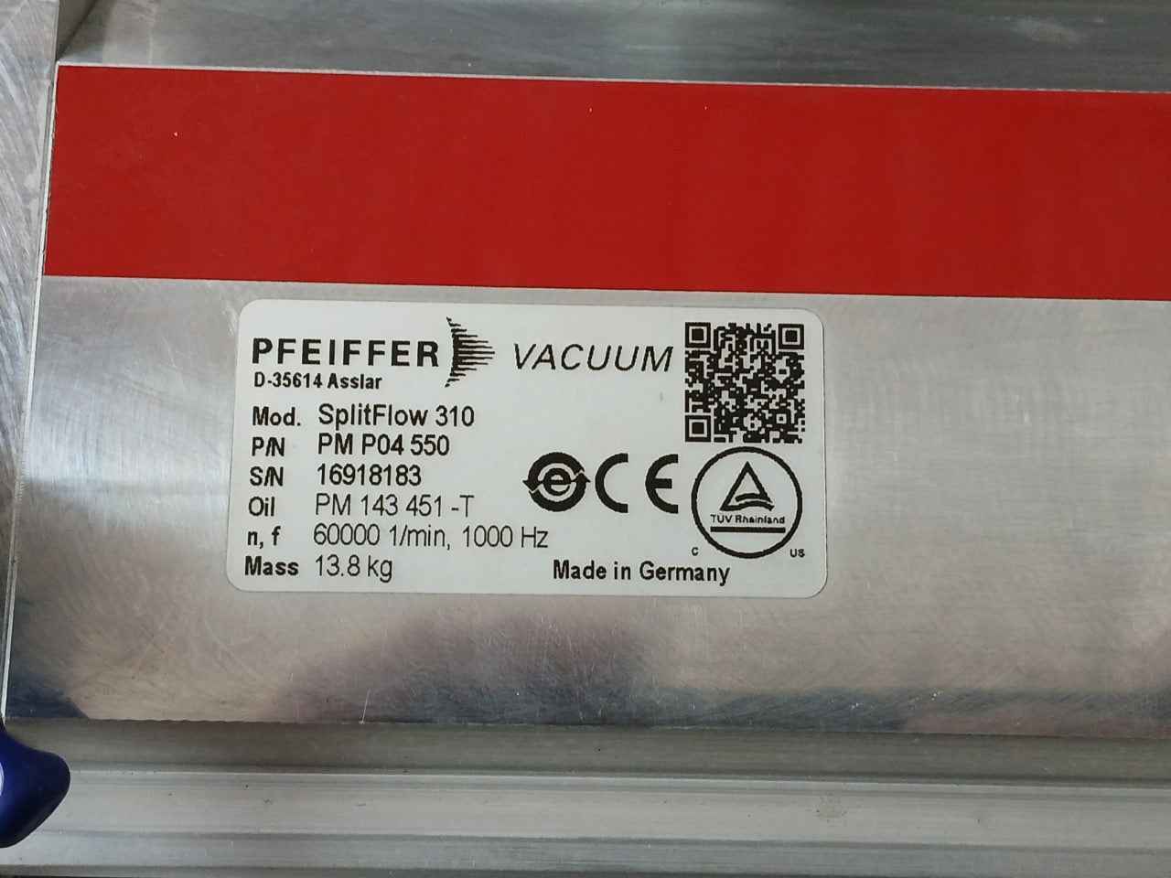 Pfeiffer Pm P04 550 Turbo Vacuum Pump Splitflow 310 60000 1/Min 1000Hz - Image 11