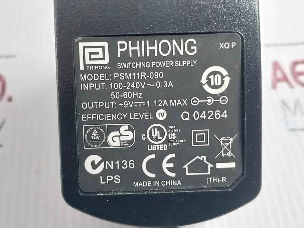Phihong Psm11R-090 Switching Power Supply 9V 1.12A Ac - Image 7
