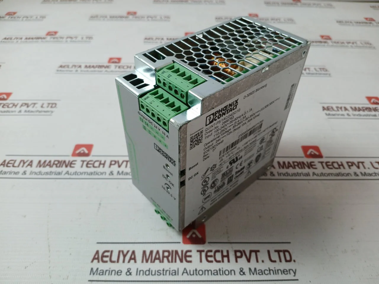 Phoenix Contact Quint-ps/1Ac/24Dc/10 Switching Power Supply 50-60Hz A Rev.07 - Image 3