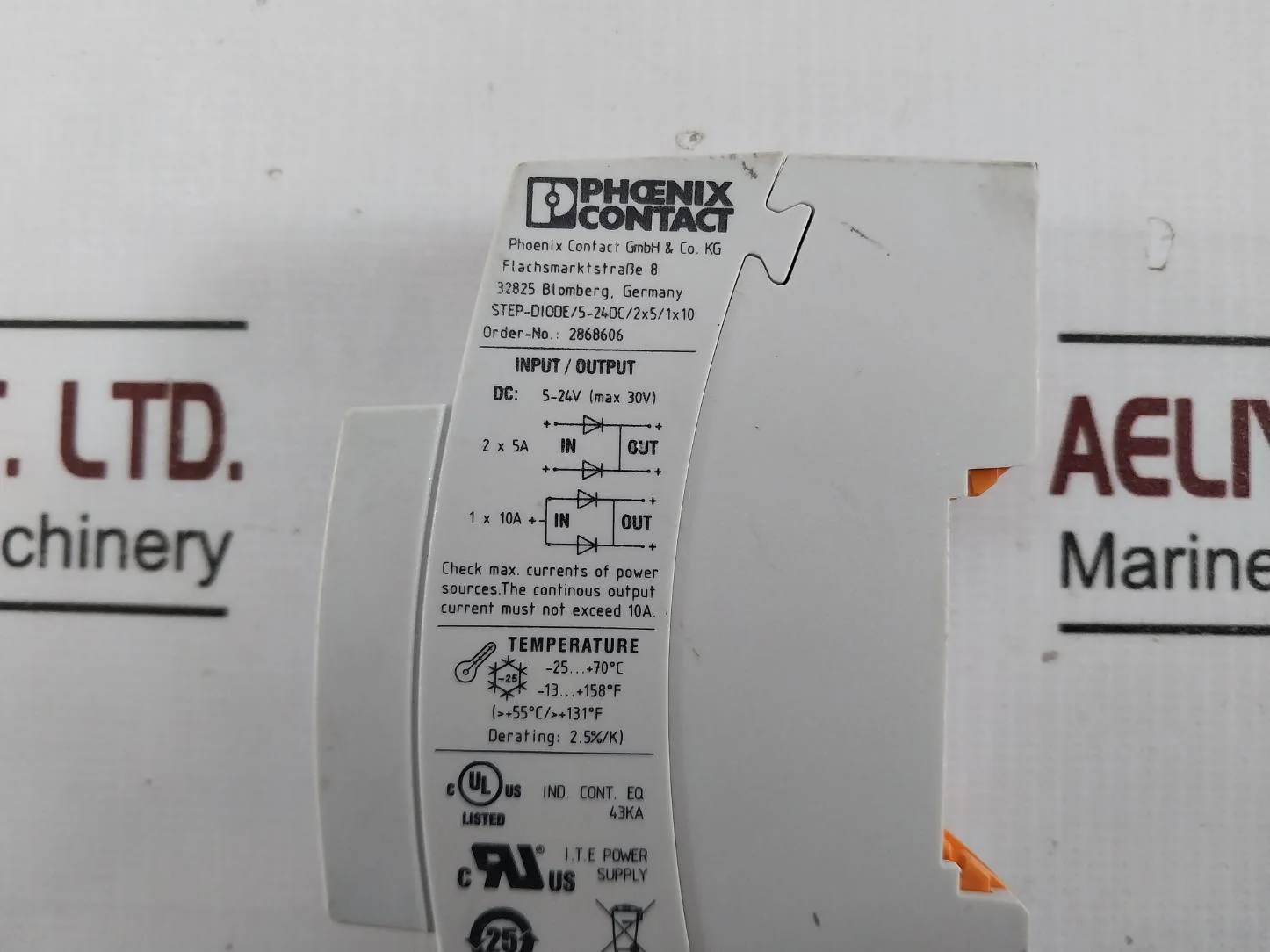 Phoenix Contact Step-diode/5-24Dc/2X5/1X10 Redundancy Module 2868606 - Image 8