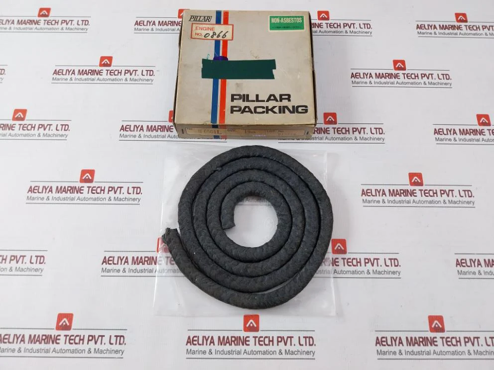 Pillar 6501L Carbonized Fiber Square Braid Packing 19Mm.