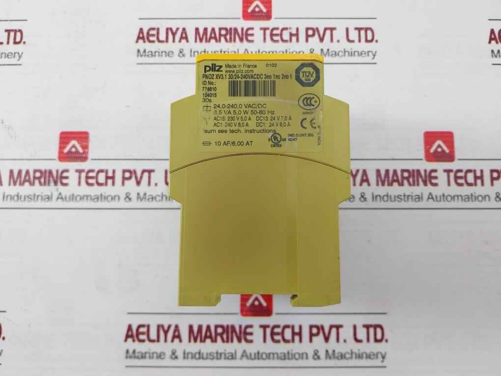 Pilz 774610 Pnoz Xv3.1 Series Safety Relay 24.0-240.0 Vac/Dc 0-30S - Image 6