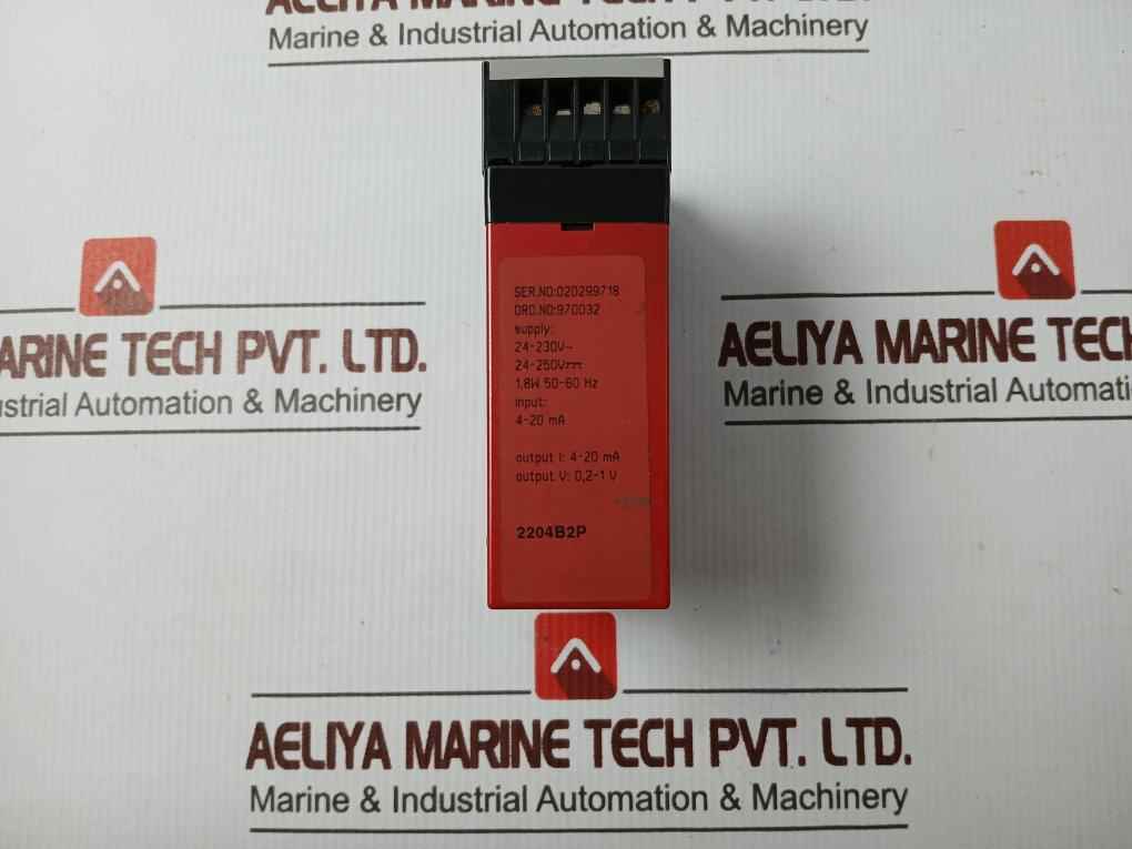 Pr Electronics 2204B2P Isolation Amplifier 1.8W 50-60 Hz 4-20 Ma 10A/380V - Image 3