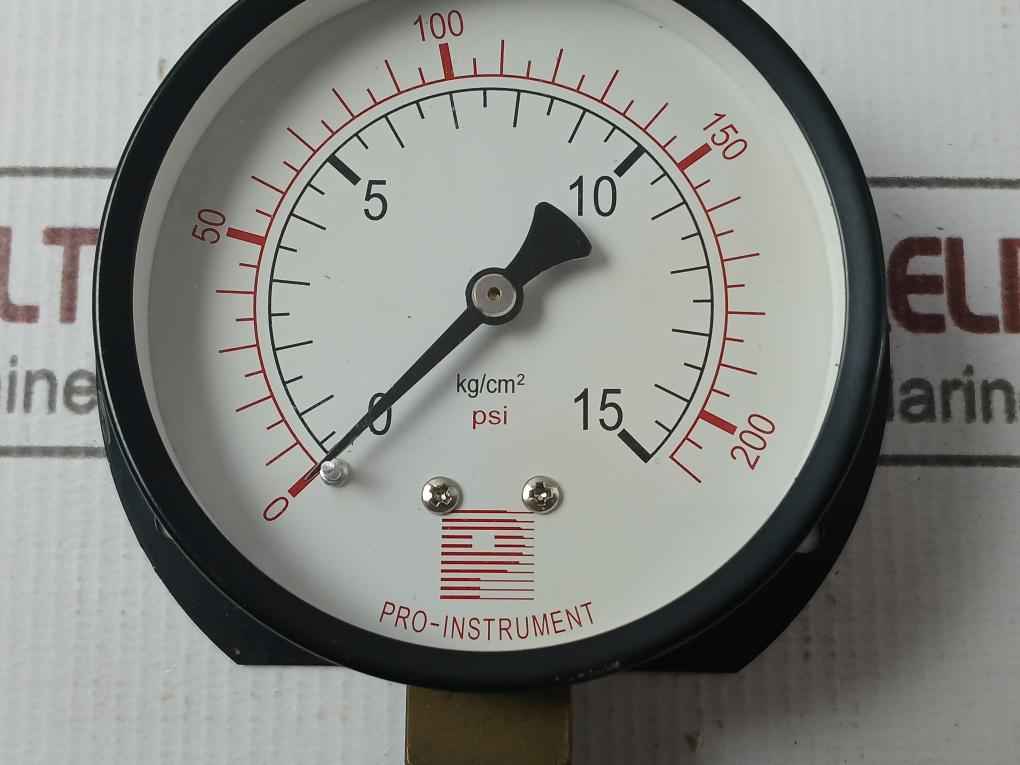 Pro-instrument 3"P-b×3/8Pt Pressure Gauge 0-15Kg/Cm2 0-200Psi - Image 8