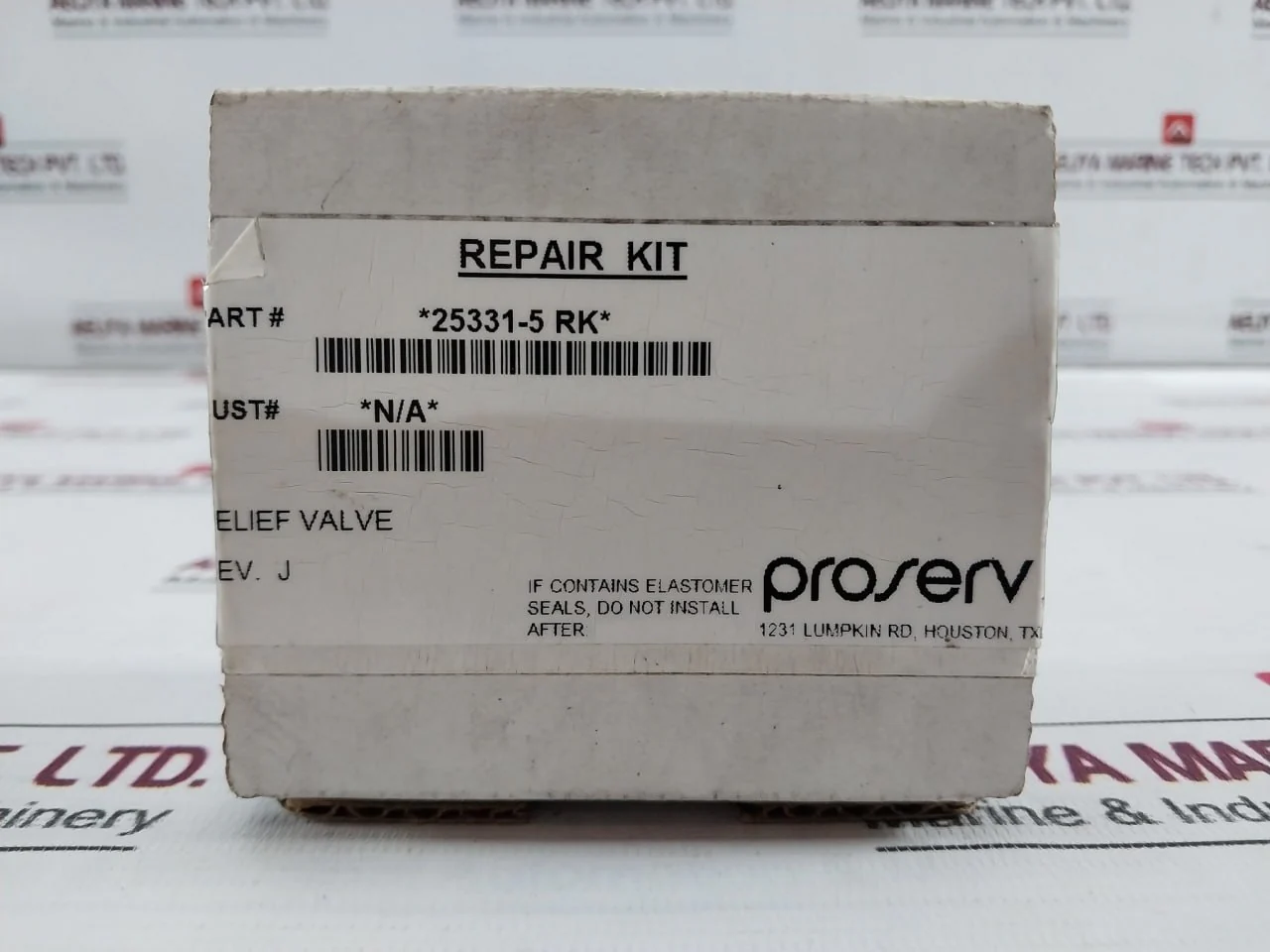 Proserv 25331-5 Rk Relief Valve Repair Kit Rev: J - Image 13