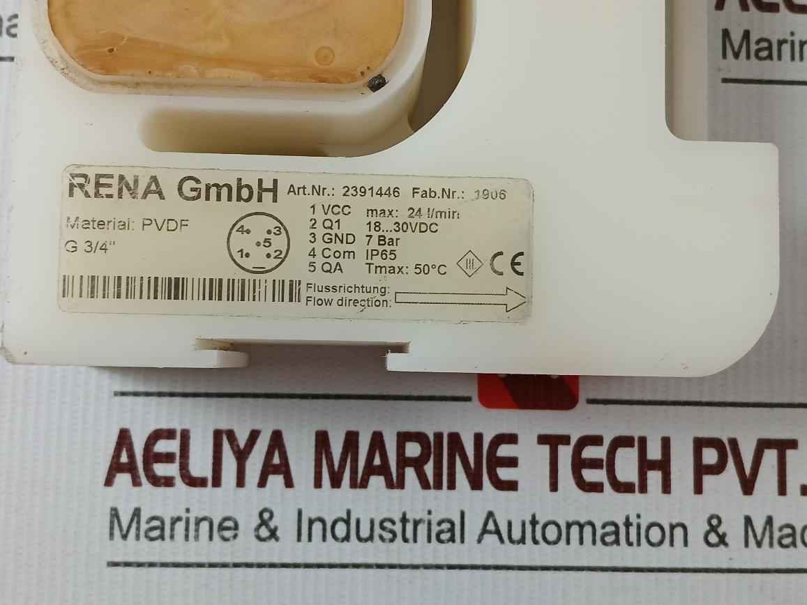 Rena 2391446 Flow Sensor Pvdf 24Vdc Ip65 7Bar 24L/Min - Image 7