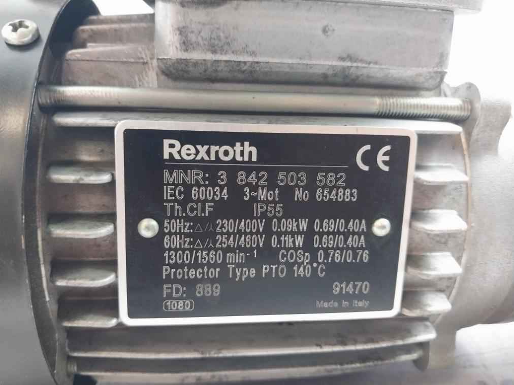 Rexroth 3 842 503 582 3-phase Thermal Protection Drive Motor Ip55 - Image 6