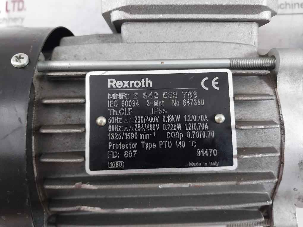 Rexroth 3 842 503 783 Three Phase Thermal Protection Motor 230/400V 0.18Kw - Image 11