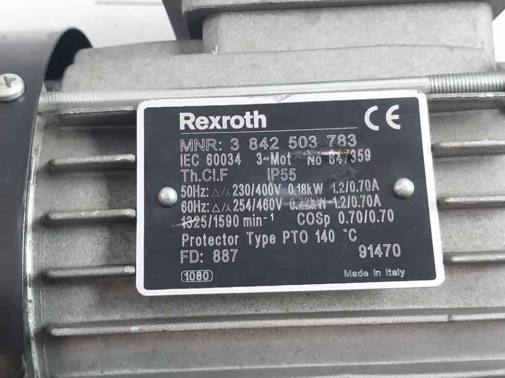 Rexroth 3 842 503 783 Three Phase Thermal Protection Motor 56-63 8Mm Ip55 - Image 8