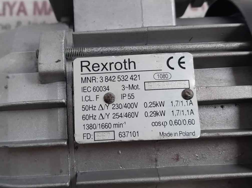 Rexroth 3 842 532 421 Three-phase Motor With Thermal Protection Ip55 50Hz - Image 8