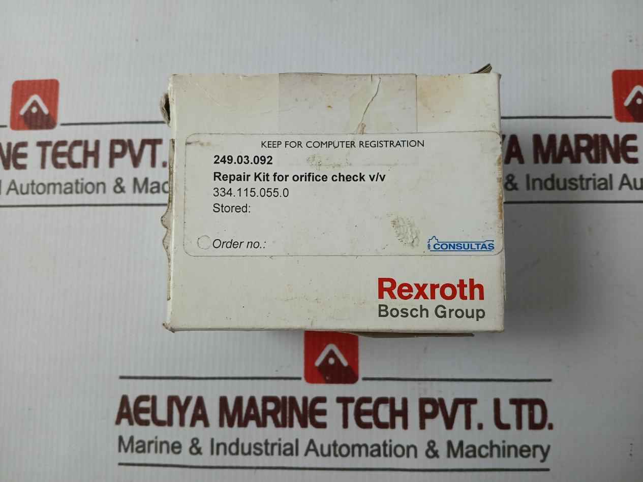 Rexroth 334 115 000 2 Repair Kit For Orifice Check V/V 334.115.055.0 - Image 12