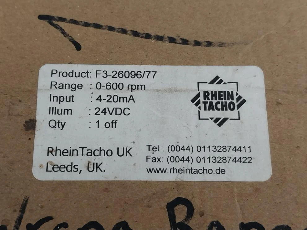 Rhein Tacho F3-26096/77 Meter 0-600 Rpm 24vd - Image 10