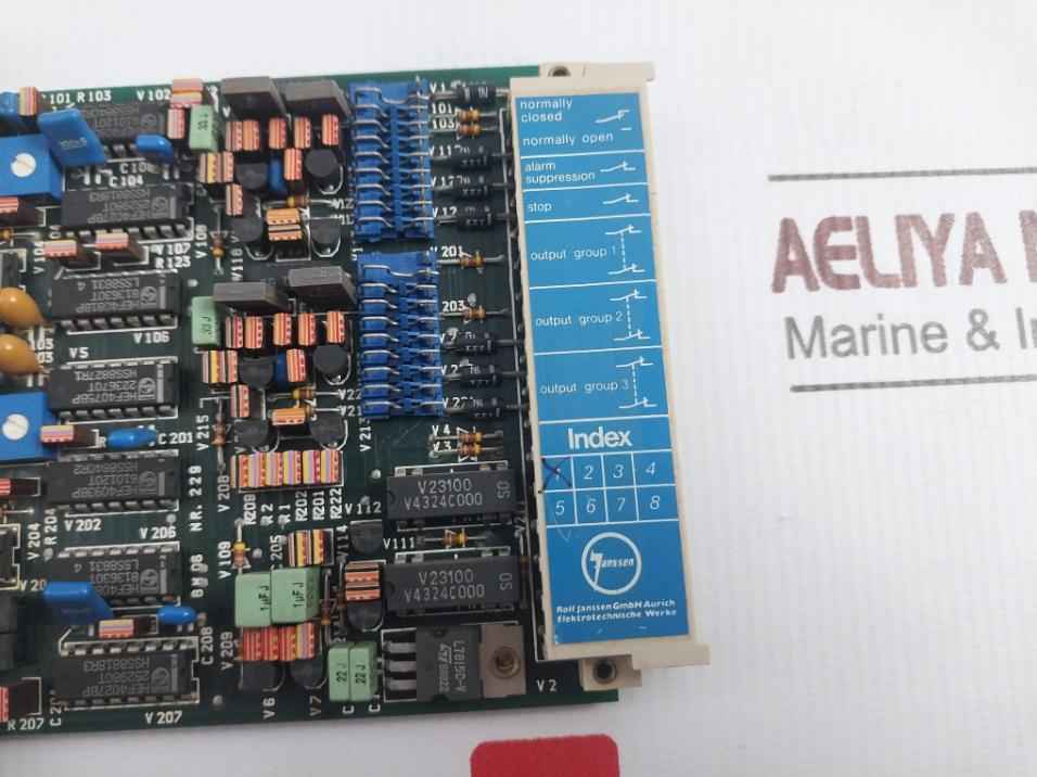 Rolf Janssen Bm 06 Pcb Module For Emergency Stop Control Station Nr.229 - Image 6