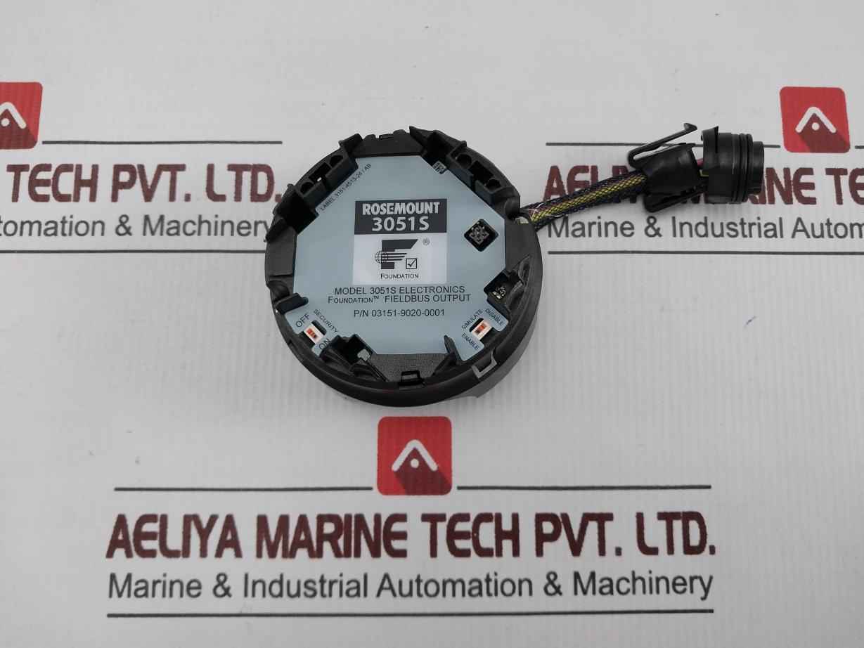 Rosemount 03151-9020-0001 Foundation Fieldbus Pressure Transmitter 94V-0 - Image 2