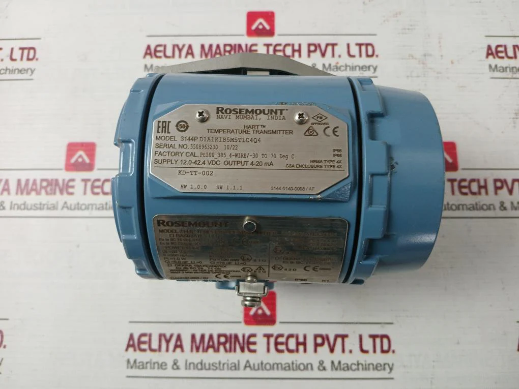 Rosemount 3144P D1A1K1B5M5T1C4Q4 Temperature Transmitter 12.0-42.4 Vdc 4-20 Ma - Image 10