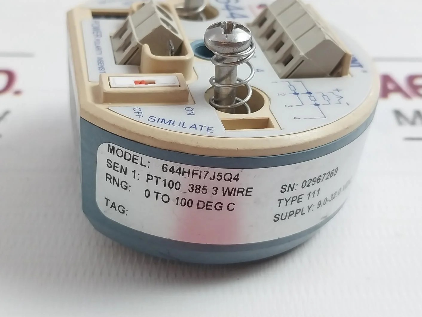 Rosemount 644Hfi7J5Q4 Temperature Transmitter Head Rev.Ab 9.0-32.0Vdc - Image 6