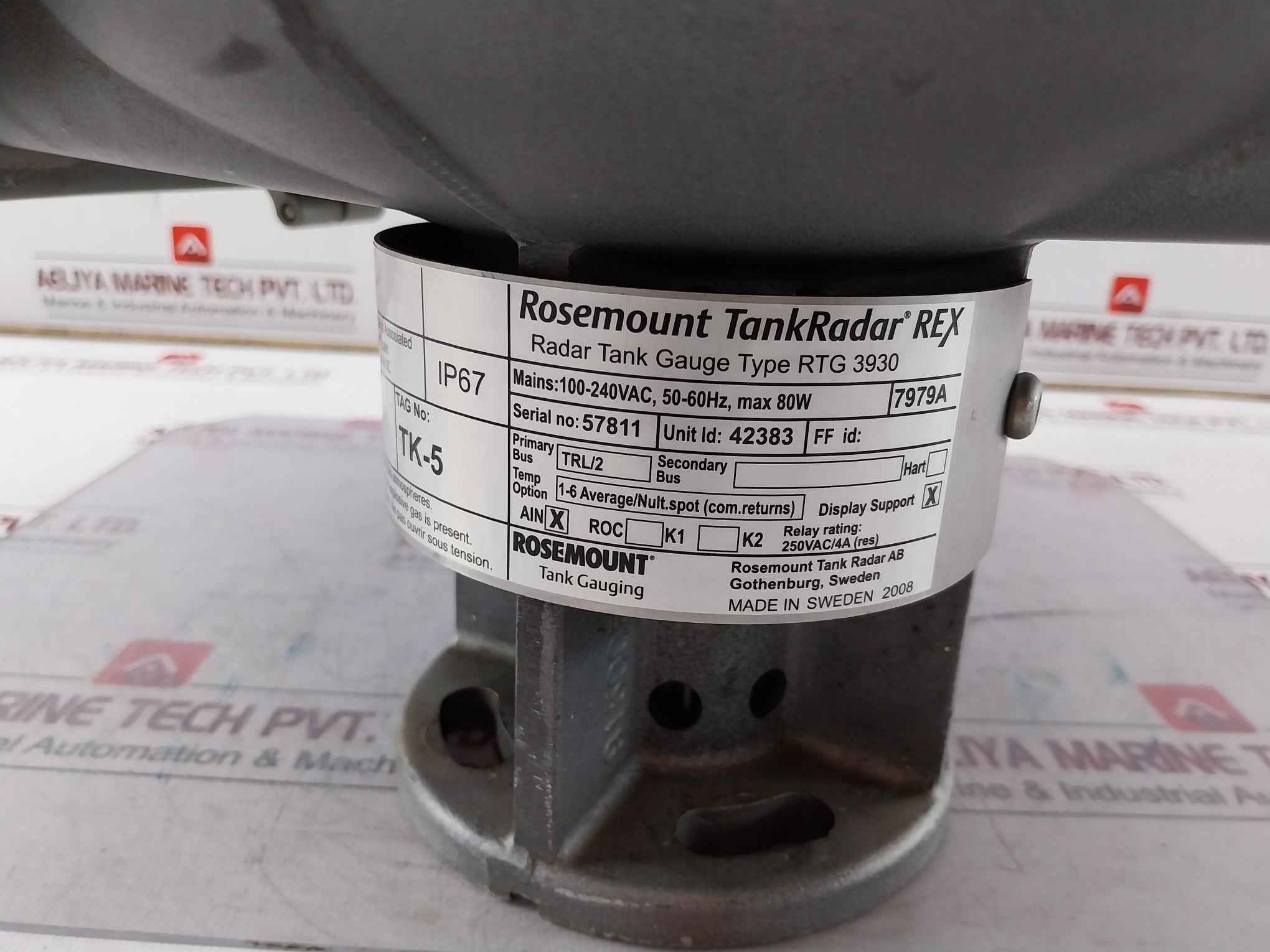 Rosemount Rtg 3930 Tankradar Rex Gauging System 100-240Vac 50-60Hz 80W Max - Image 8