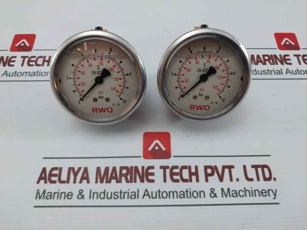 Rwo En 837-1 Pressure Gauge 0-10Bar Rf63 - Image 2