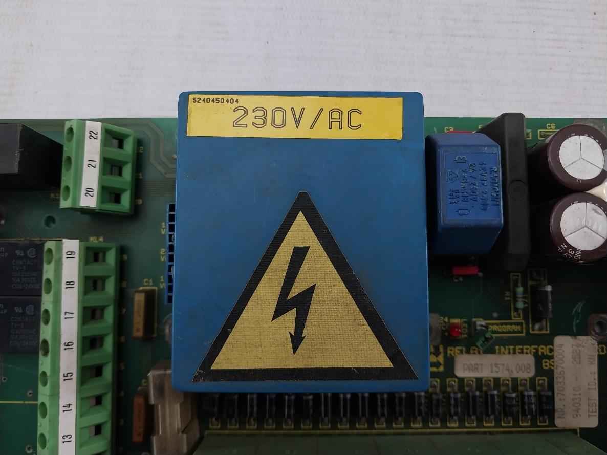 Sabroe Sag.3367 Relay Interface Board 890517, 1574.008 230V/Ac 94V-0 - Image 8